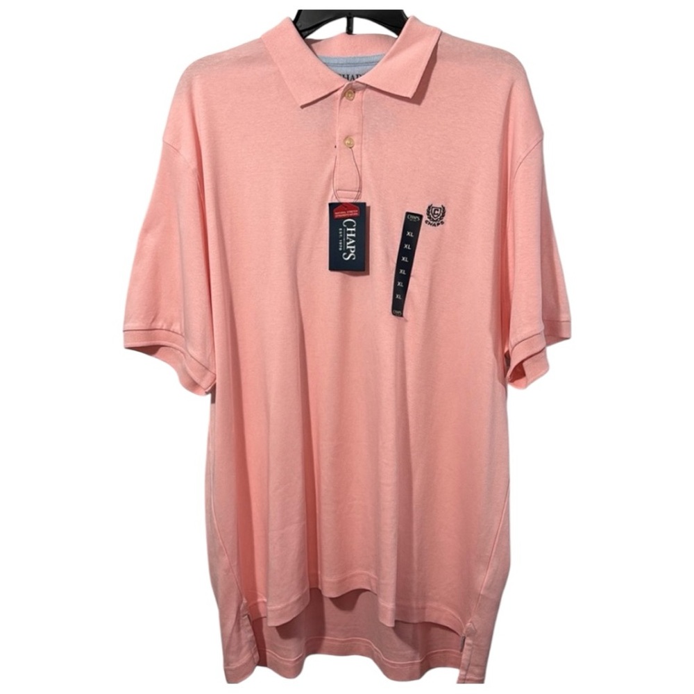 NWT‎ Men’s Chaps Pink Polo Shirt in Size XL